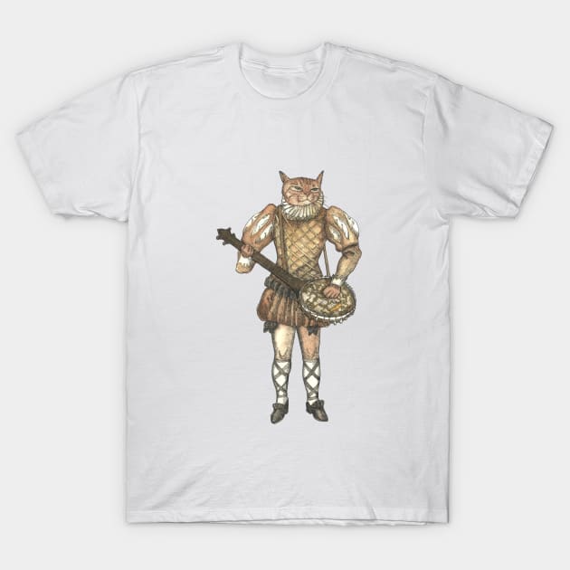 Banjo Cat T-Shirt by FelisSimha